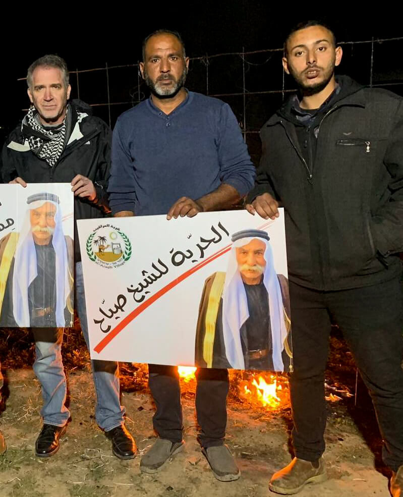Palestinian activist, Aziz Al-Turi (Sheikh Sayyah’s son) and journalist Rafat Abu-Aish