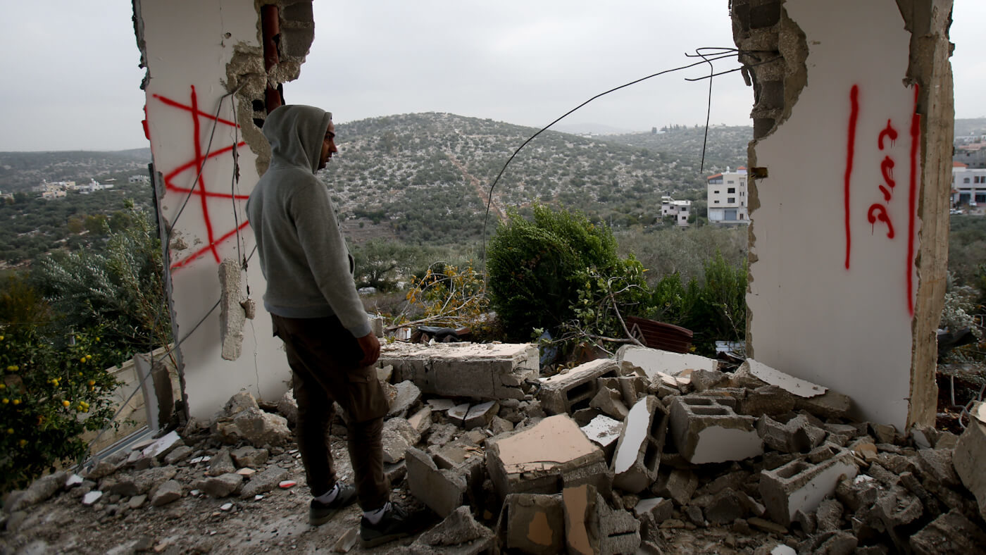 Click to enlarge Village of Shweikeh, near West Bank city of Tulkarem