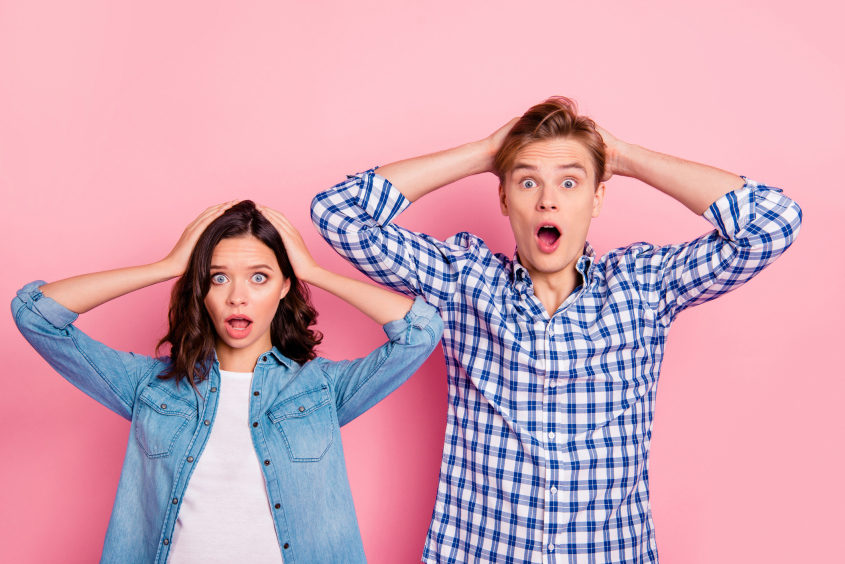 Couple surprised