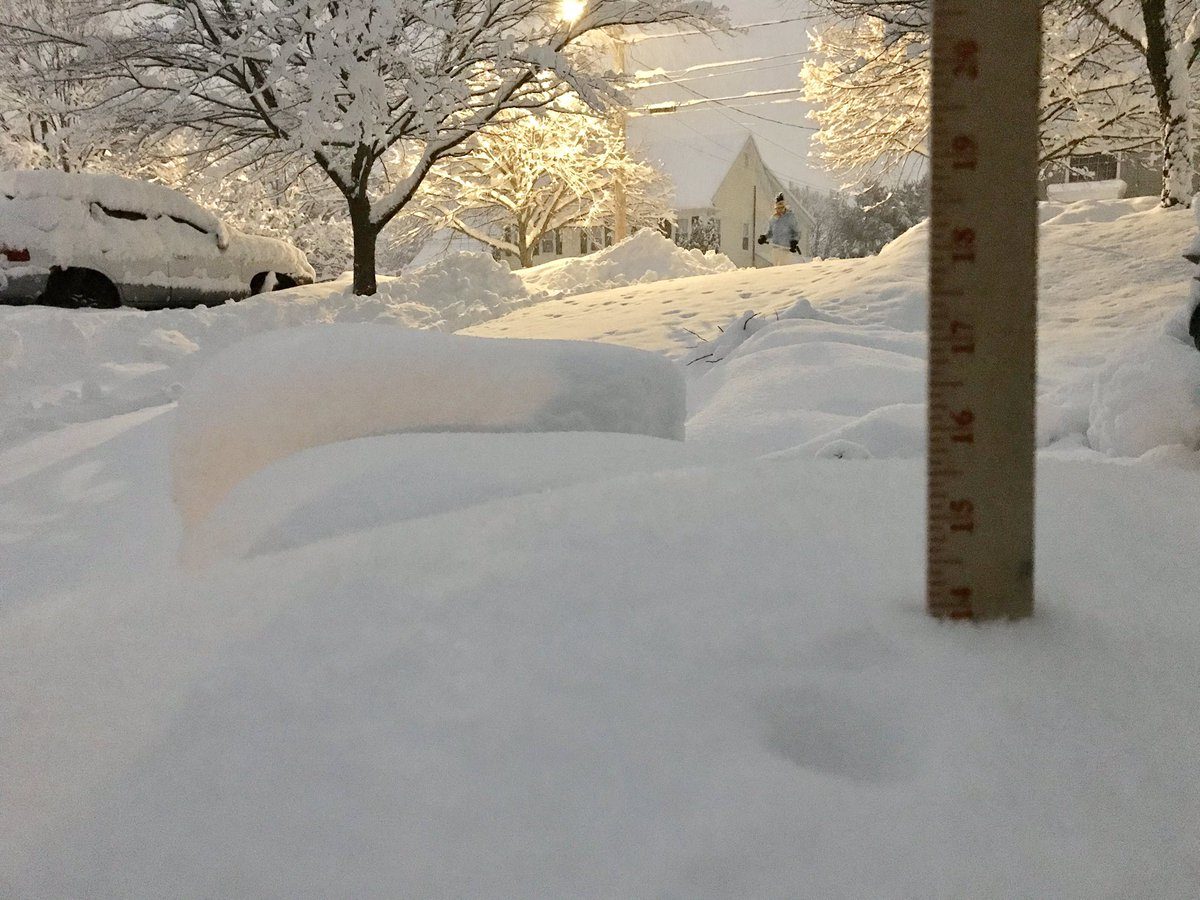 Click to enlarge 14” of snow in Norwood