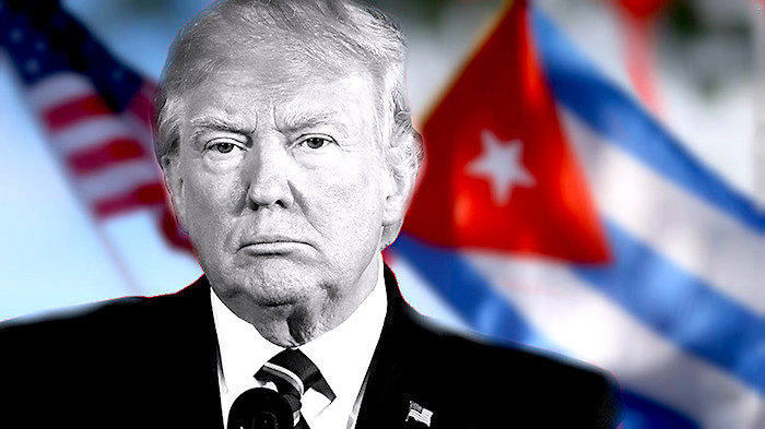 Trump CubaUSflags