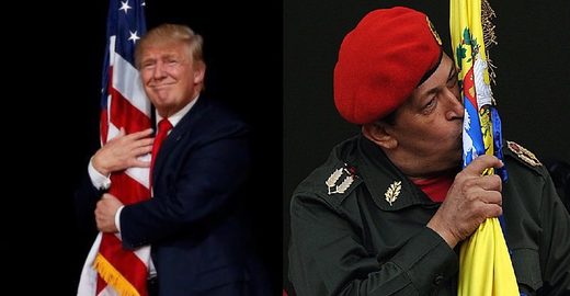 Click to enlarge trump chavez flag