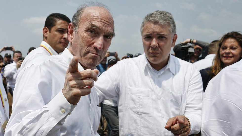 Click to enlarge Elliott Abrams Colombian President Ivan Duque