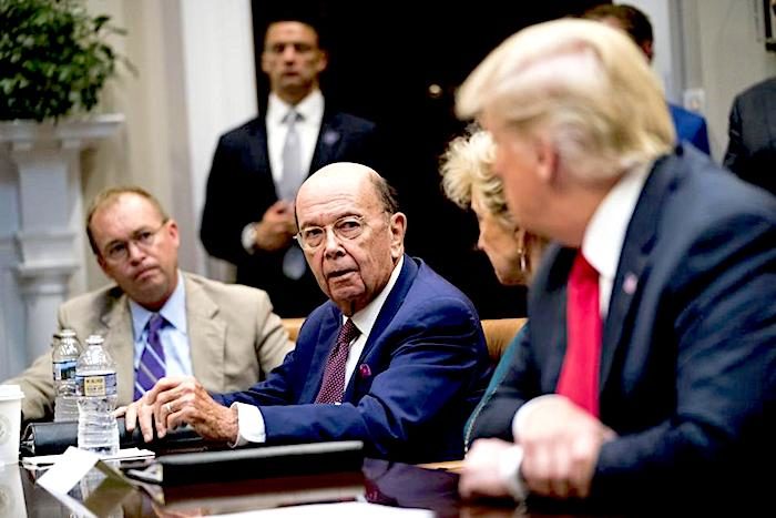 Click to enlarge Commerce Sec Wilbur Ross/Trump