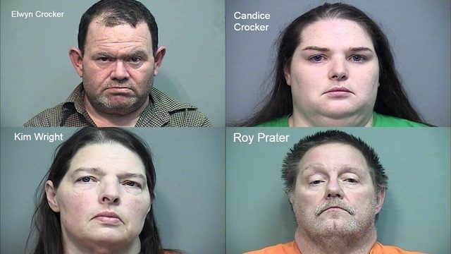 Click to enlarge Elwyn Crocker, Kim Wright, Candice Crocker, Roy Prater