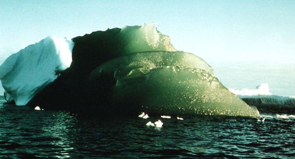 green icebergs