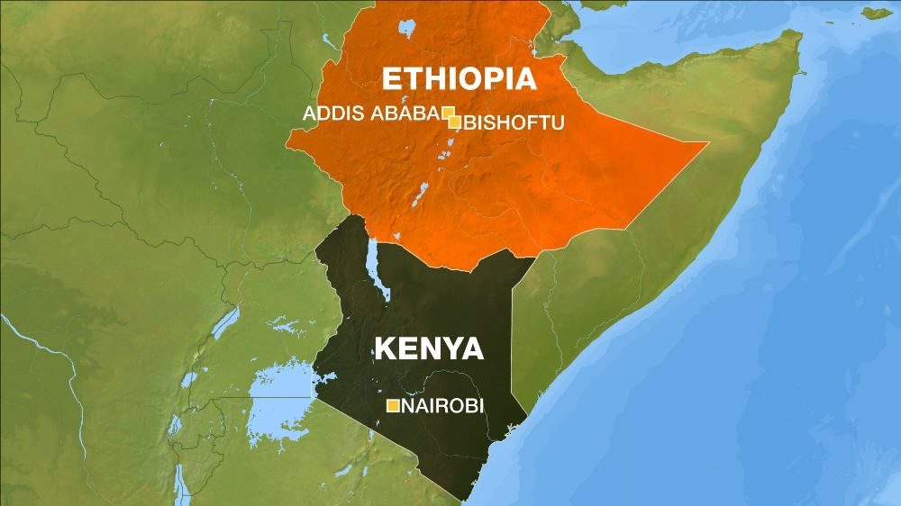 Ethiopian Airlines Flight path