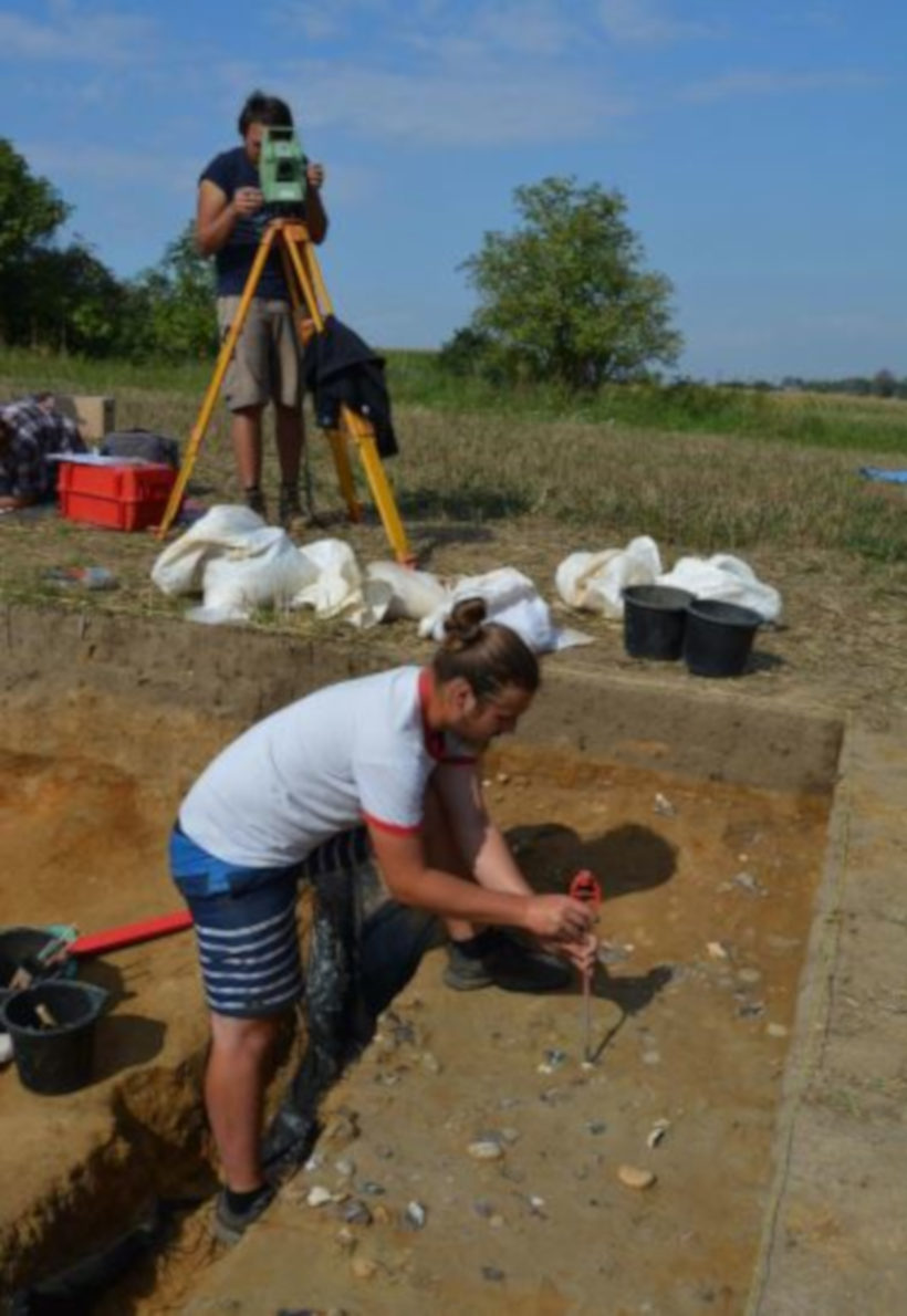 Click to enlarge excavation site