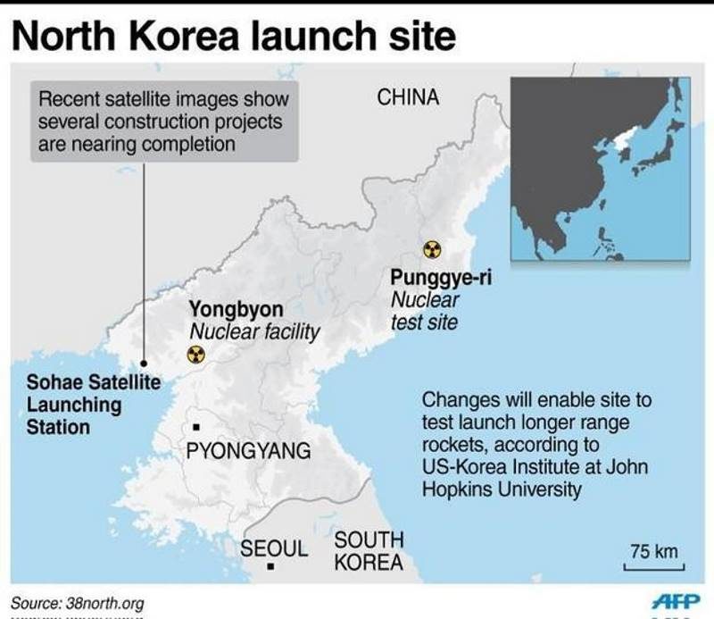 Click to enlarge north korea launch site nuclear weapons