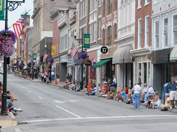 main street in small town