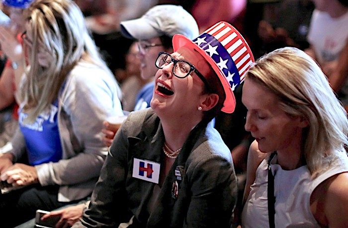 Click to enlarge crying Dem woman