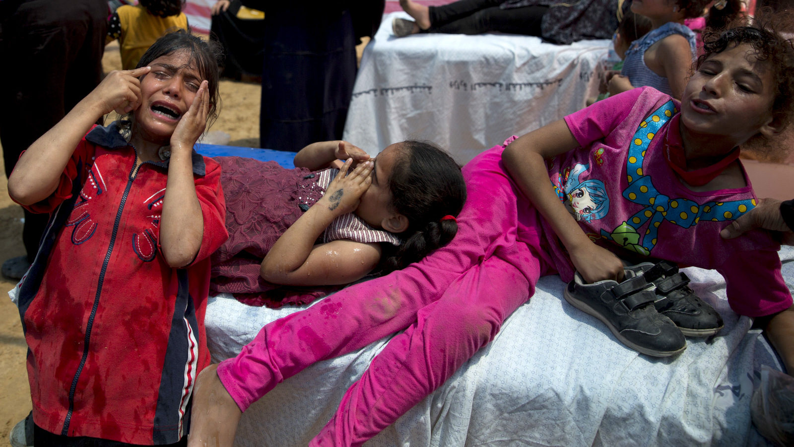 Click to enlarge palestinian children tear gas