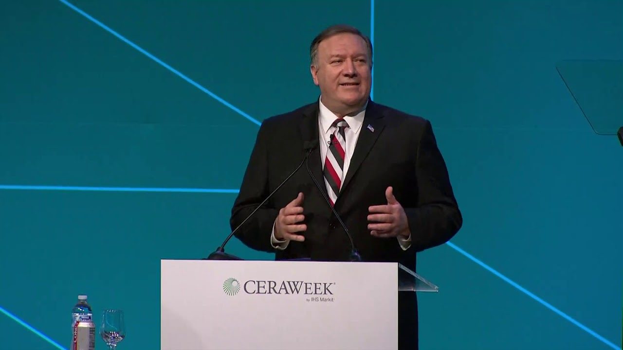 Click to enlarge pompeo speech oil gas industry CERA