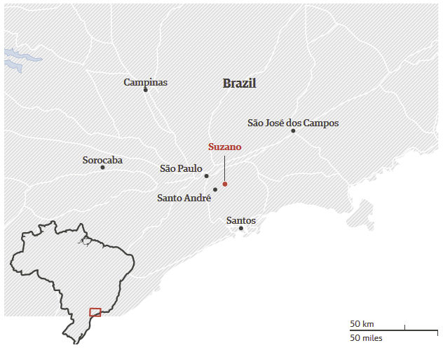 Click to enlarge brazil suzano map