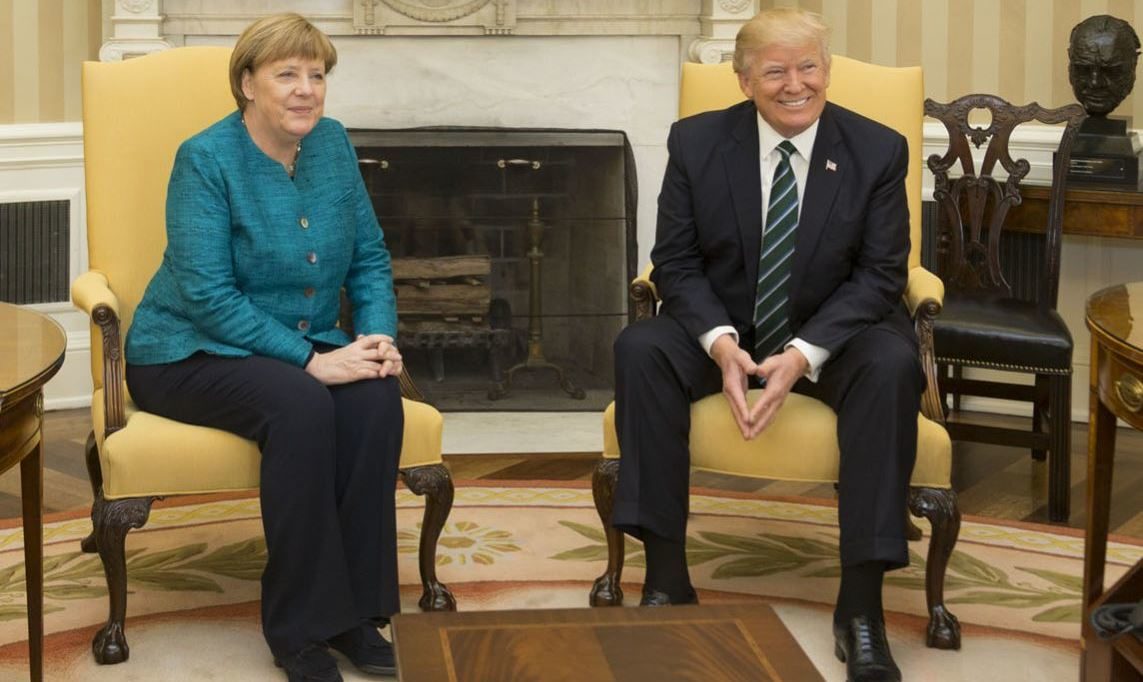 trump merkel