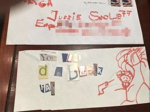 Click to enlarge Jussie Smollet letter