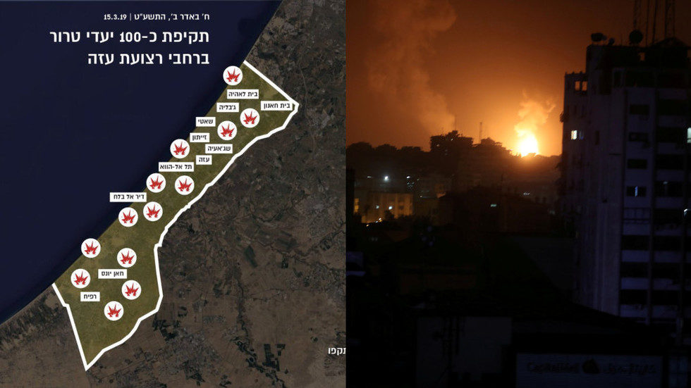 Click to enlarge missile attack gaza