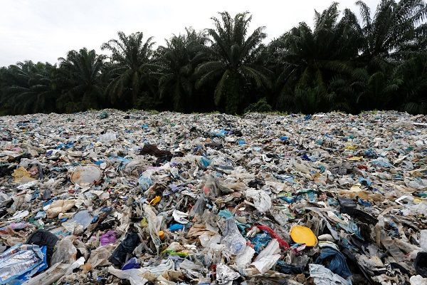 Click to enlarge Plastic waste