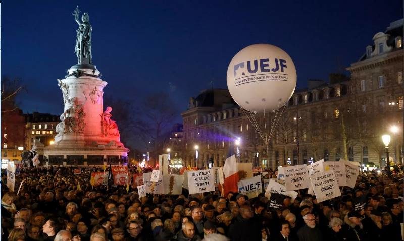 Click to enlarge pro Israel rally paris
