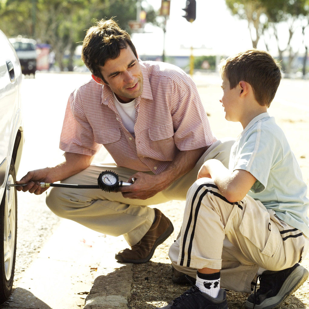 Click to enlarge boy with father