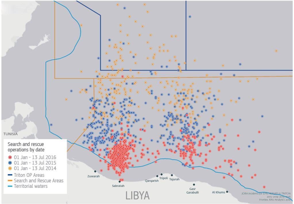 Click to enlarge libya migrants EU rescues