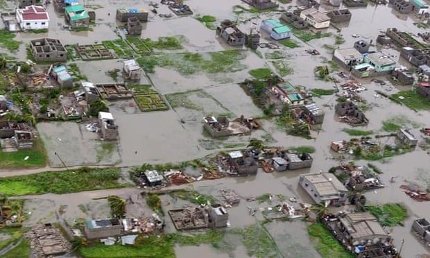 Click to enlarge An aerial shot of Beira made available by the International Federation of Red Cross and Red Crescent Societies
