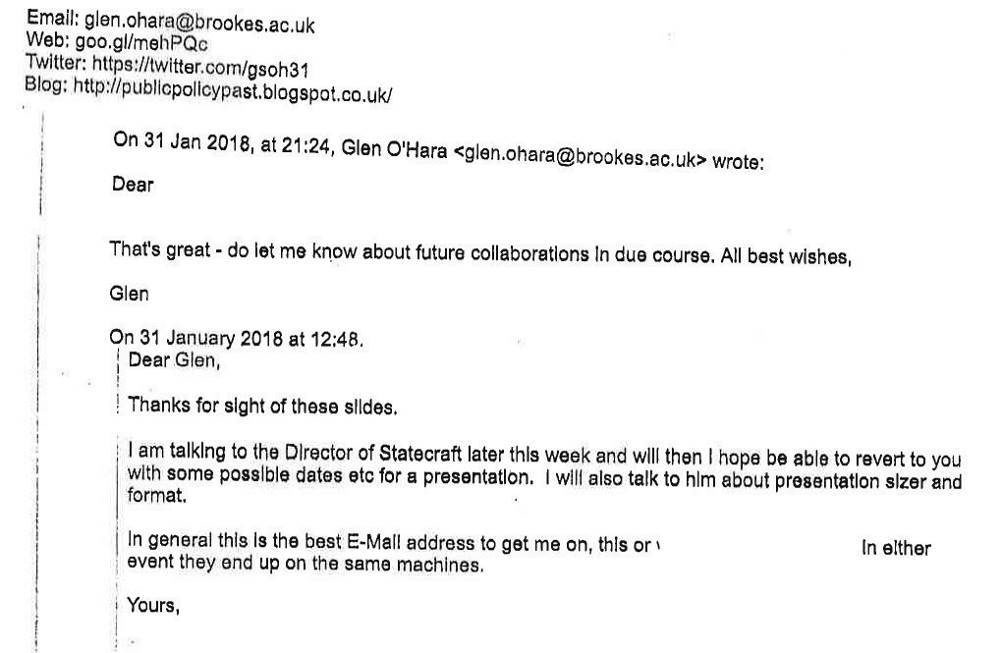 leaked email re institute for statecraft