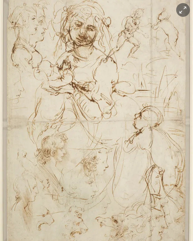 Click to enlarge da Vinci sketch