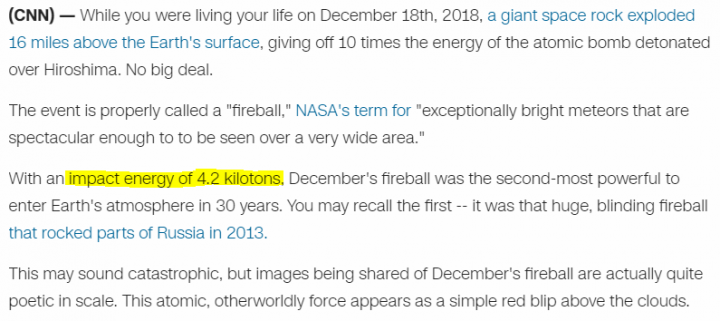 Click to enlarge CNN report Bering Sea meteor December 2018
