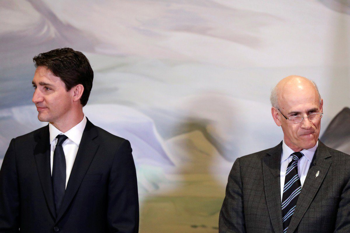 Click to enlarge Trudeau and Michael Wernick, SNC-Lavalin