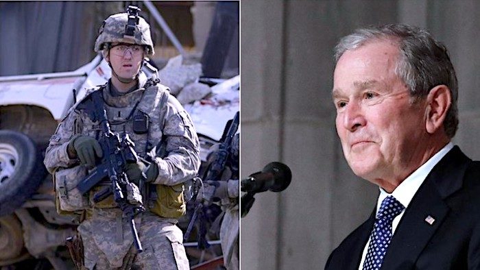 Click to enlarge Soldier/Bush