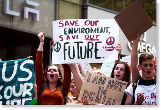 climate change demonstration
