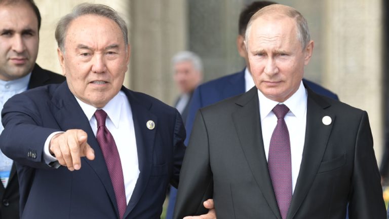 Click to enlarge Vladimir Putin, Nursultan Nazarbayev