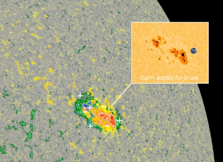 The rapidly-growing sunspot AR2736