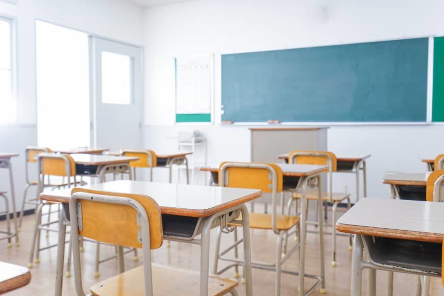 Click to enlarge Empty Classroom