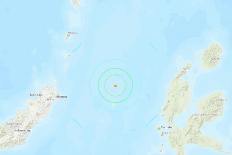 Click to enlarge The quake was 150km north-west of the coastal