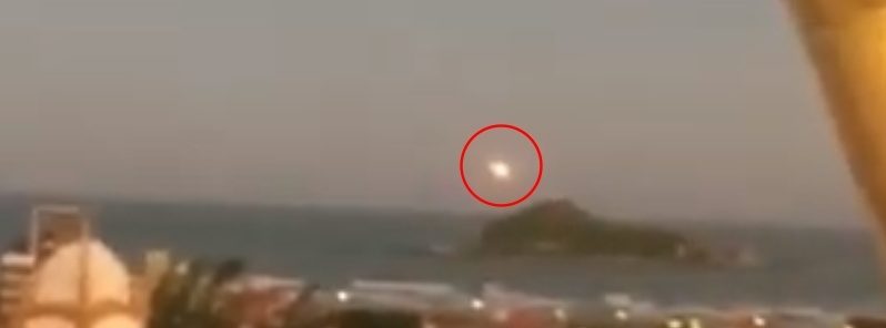 Meteor fireball over Santa Catarina, Brazil on March 24, 2019.