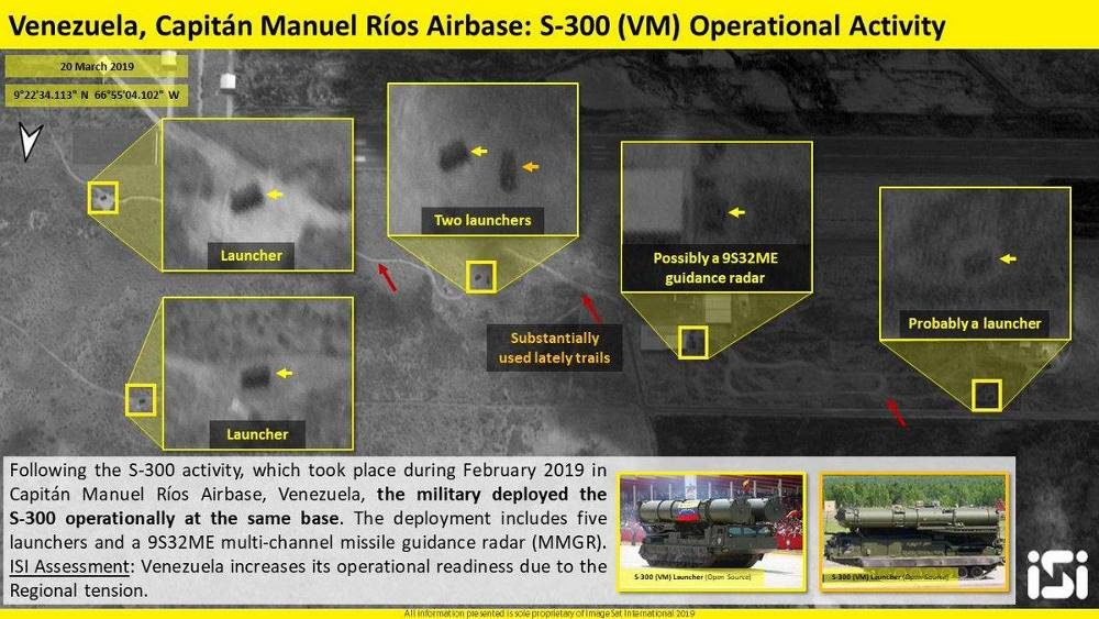 satellite image missiles venezuela