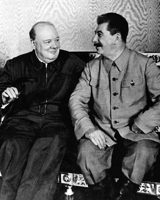Click to enlarge Churchill and Stalin