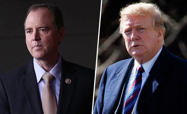Click to enlarge schiff and trump