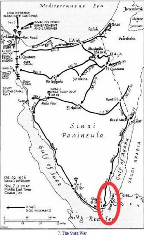 Click to enlarge Straits of Tiran Six Day War