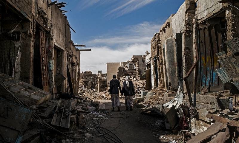 Click to enlarge Yemen saudi bombing damage