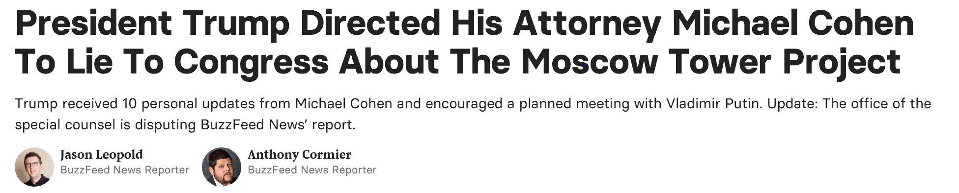 Click to enlarge headline trump cohen