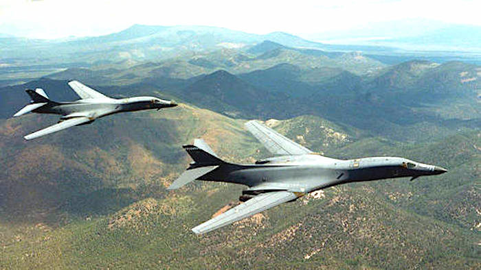 5 B-1B Lancer bombers