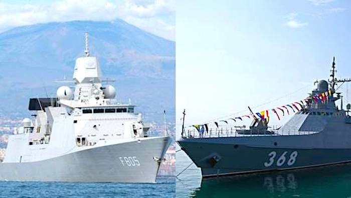 Dutch frigate/Russian patrol