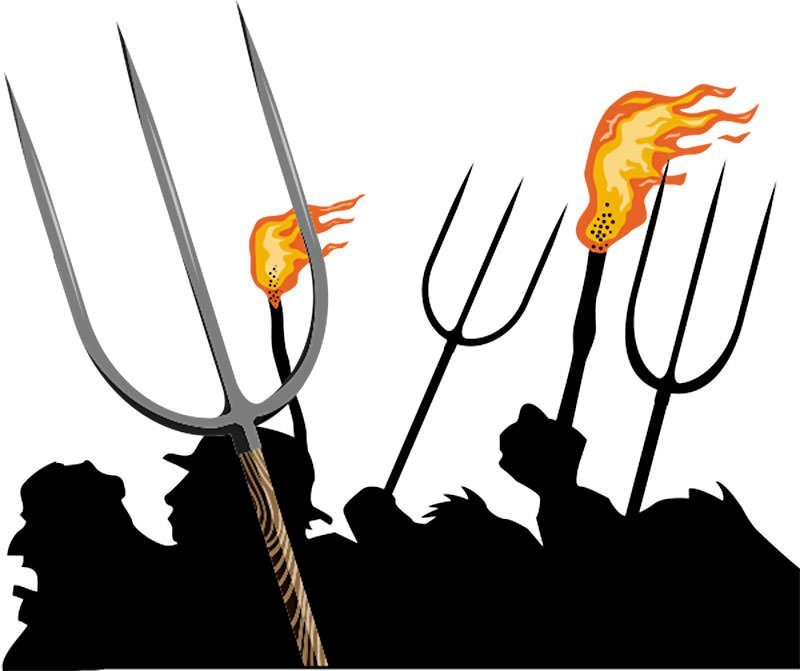 Click to enlarge Pitchfork and Torches Mob