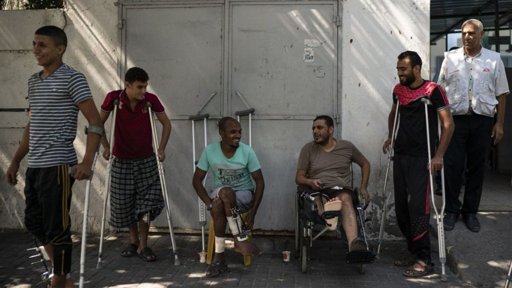 Click to enlarge Gaza amputees