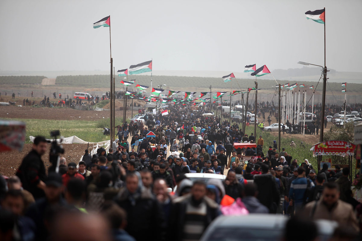Click to enlarge Great March of Return Gaza March 2019