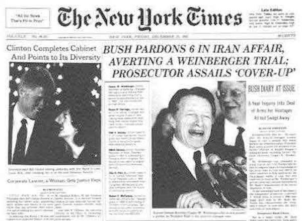 Click to enlarge Iran contra pardons reagan