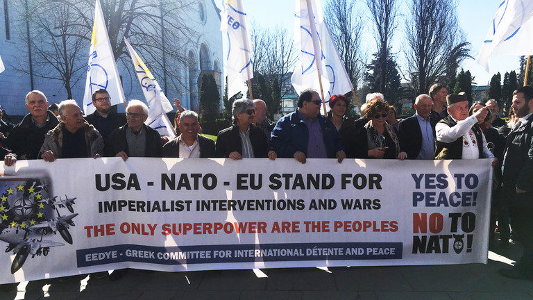 Click to enlarge no to nato protest
